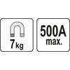 Yato Toya Sa Poland Magnetinis įžeminimas / masės gnybtas | 7kg | 500A (YT-08625)