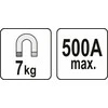 Yato Toya Sa Poland Magnetinis įžeminimas / masės gnybtas | 7kg | 500A (YT-08625)