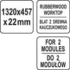Toya Sa Poland Medinis stalviršis | dviems pagrindinėms spintelėms | 1320 X 457 X 25 mm (YT-08938)