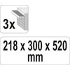 Yato įrankių dėžė su 3 stalčiais YT-08873