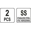 YATO SKROBAKI STALOWE NIERDZEWNE kpl.2vnt..