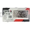 YATO Rinkinys METRICINIAI NERŪDIJANTI RIEŠUTAI 300 vnt. MIX M3, M4, M5, M6, M8, M10