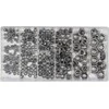 YATO Rinkinys METRICINIAI NERŪDIJANTI RIEŠUTAI 300 vnt. MIX M3, M4, M5, M6, M8, M10