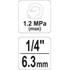 YATO REDUKTOR pneumatinis + MANOMETR 1/4" 2381