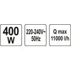 Yato IŠSKYRUS SIurblį ZATAPIALNA 400W