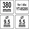 YATO NÓŻ DO KOSIARKI 38cm