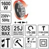 YATO SDS-MAX GRĘŽIMO IR VERTINIMO PLAKTUKAS 1600W 25J 12kg YT-82135