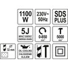 YATO perforatorius SDS-PLUS 1100 W 82123
