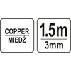 YATO litavimo juosta, TILTAS 3,0 mm x 1,5 m