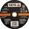 YATO TARCZA DO CIĘCIA METALU 230x2,0x22mm 5927