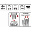 Yato Toya Sa Poland Pjūklas rankinis PTFE / 7 TPI | 450 mm (YT-31092)