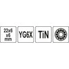 Yato Toya Sa Poland Plytelių pjoviklio ratukas keramikai su TiN danga 22 x 6 x 6 mm (YT-37151)