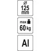 Yato Toya Sa Poland Prisisiurbiantis kėliklis | 125 mm / 60 kg (YT-37235)