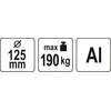Yato Toya Sa Poland Prisisiurbiantis kėliklis – 3×125 mm | 180 kg (YT-37237)