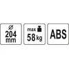 Yato Toya Sa Poland Prisisiurbiantis kėliklis | ypač stiprus | 58 kg / Ø 204 mm (YT-37220)