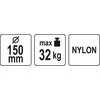 Yato Toya Sa Poland Prisisiurbiantis kėliklis | ypač stiprus | 32 kg / Ø 150 mm (YT-37223)