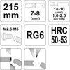 YATO Laidų nužievinimo replės 215mm 0,64-2,6mm 2293
