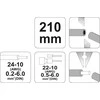 YATO Laidų nužievinimo replės 210mm 0,5-6,0mm WIELOFUNKCYJNE 2278