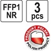 Toya Sa Poland YATO DULKIŲ KAUKĖS 3 vnt. FFP1/P