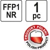 Vienkartinė Yato YT-74862 filtro kaukė su vožtuvu FFP1/KZ