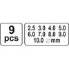 YATO PRZEBIJAKI SKÓRY 9 elem.3590