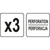 Toya Sa Poland Šlifavimo diskas perforuotas | veliūras | šlifavimas be dulkių | 225 mm / P80 | 3 vnt. (YT-84601)