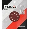 Toya Sa Poland Šlifavimo popierius {velcro) apvalus | su skylėm | 225 mm / P100 | 3 vnt. (YT-83473)