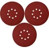Toya Sa Poland Šlifavimo popierius {velcro) apvalus | su skylėm | 180 mm / P100 | 3 vnt. (YT-83463)