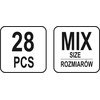 YATO ZACISKI KABLOWE KROKODYLKI 28szt.