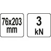 YATO ŚCISK TYP-C GŁĘBOKI 76x203mm / 3 x 8"
