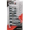Yato Toya Sa Poland Specializuotų galvučių rinkinys su išpjova | 10 mm (3/8") | 10 - 19 mm | 6 vnt. (YT-17508)