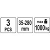 Yato Toya Sa Poland Spyruoklių suspaudėjai | galia 1000 kg / 35-280 mm (YT-25450)