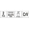 YATO ŚCIĄGACZ SPRĘŻYN 2vnt.. 82 x 370mm 2544