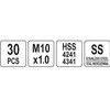 Yato Toya Sa Poland Sriegio remonto rinkinys | M10X1.0 | 30 vnt. (YT-17682)