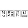 Yato Toya Sa Poland Sriegio remonto rinkinys | M10X1.25 | 30 vnt. (YT-17683)