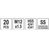 Toya Sa Poland Sriegio remonto rinkinys | M12X1.5 | 20 vnt. (YT-17685)