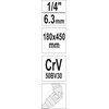 Toya Sa Poland T rankena | šarnyrinis kvadratas 12,5 mm (1/2") | 450 mm (YT-15293)
