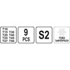 Atsuktuvų komplektas Yato YT-05615; 9 vnt.