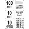YATO SZCZELINOMIERZ 100mm 10 LISTKÓW 0.05-0.5mm 7222
