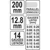 YATO SZCZELINOMIERZ 200mm 14 LISTKÓW 0.05-0.5mm 7223