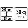 YATO teleskopinė atrama 125-290cm YT-64552