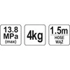 YATO TOWOTNICA RĘCZNA NA POJEMNIKU 4kg 07061