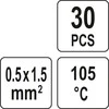 Yato Toya Sa Poland Termo gilzių / movų rinkinys | su alavu | 2.7 mm | 30 vnt. (YT-81441)