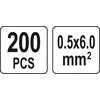 YATO KOSZULKI TERMOKURCZLIWE 0,5-6mm2 200szt.