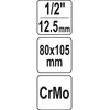 Yato Toya Sa Poland Universalus alyvos filtro raktas | 12,5 mm (1/2") | 80 mm - 105 mm (YT-08236)