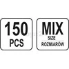 Toya Sa Poland YATO METRIC UŽDARYTA/KANTELĖS VERŽŠLĖS RINKINYS 150 vnt. M3, M4, M5, M6, M8, M10