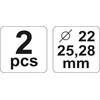 Toya Sa Poland Vamzdelių valcavimo / platinimo įrankis | 22, 25, 28 mm (YT-2182)