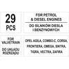 Toya Sa Poland Variklio fiksavimo įrankių rinkinys | Opel | Benzinas/Dyzelis | 29 vnt. (YT-06007)