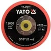 YATO DISKAS / POLIRAVIMO PLOKŠTELĖ SU VELCRO 125mm 5/16"