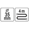 Yato Žarna betono vibratoriui YT-82601 | 4 m / 35 mm (YT-82596)